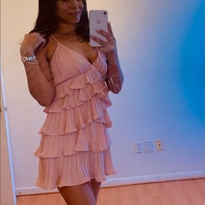 Light pink mini dress